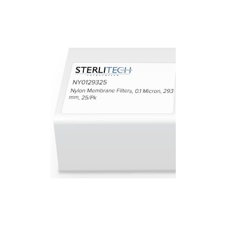 Sterlitech Nylon Membrane Filters, 0.1 Micron, 293mm, PK25 NY0129325